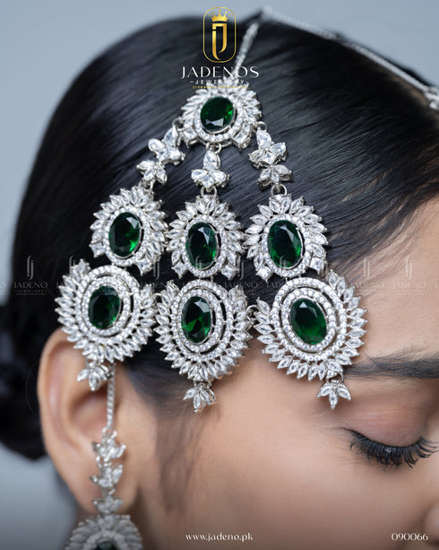 Jadeno's Signature Arzoo-e-Husn Set with Tika Jhumar